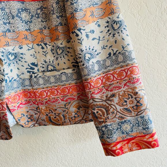 Urban Haggar | boho multicolored blazer jacket size 10 - Picture 5 of 6